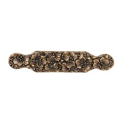 Florid Leaves 5 Inch Center to Center Antique Brass Cabinet Pull Florid Leaves 5 Inch Center to Center Antique Brass Cabinet Pull