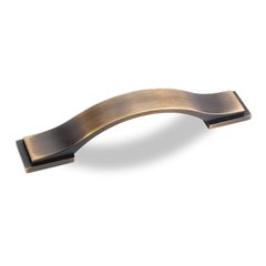 Miranda 3-3/4 Inch Center to Center Antique Brushed Satin Brass Cabinet Pull Miranda 3-3/4 Inch Center to Center Antique Brushed Satin Brass Cabinet Pull
