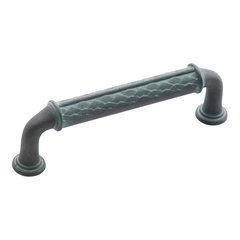Padma 3-3/4 Inch Center to Center Viridian Slate Cabinet Pull Padma 3-3/4 Inch Center to Center Viridian Slate Cabinet Pull