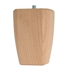 Square Taper Bun Foot 4" H-Hardwood Square Taper Bun Foot 4" H-Hardwood