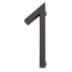 Modern Avalon House Number One Aged Bronze Modern Avalon House Number One Aged Bronze