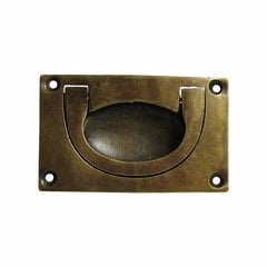 Bin Pulls 2-3/4 Inch Center to Center Unlacquered Antique Brass Recess Pull Bin Pulls 2-3/4 Inch Center to Center Unlacquered Antique Brass Recess Pull