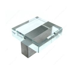 Clear 5/8 Inch Center to Center Brushed Nickel,Clear Cabinet Pull Clear 5/8 Inch Center to Center Brushed Nickel,Clear Cabinet Pull