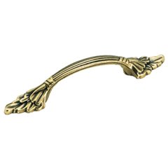 Natural Elegance 3 Inch Center to Center Burnished Brass Cabinet Pull Natural Elegance 3 Inch Center to Center Burnished Brass Cabinet Pull