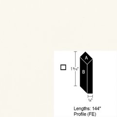 Wilsonart Bevel Edge - Frosty White - 12 Ft Wilsonart Bevel Edge - Frosty White - 12 Ft