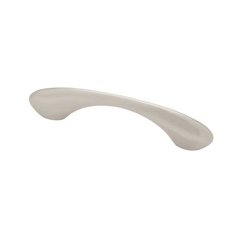 Retro 3-3/4 Inch Center to Center Satin Nickel Cabinet Pull Retro 3-3/4 Inch Center to Center Satin Nickel Cabinet Pull
