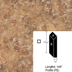 Wilsonart Bevel Edge - Jeweled Coral - 12 Ft Wilsonart Bevel Edge - Jeweled Coral - 12 Ft