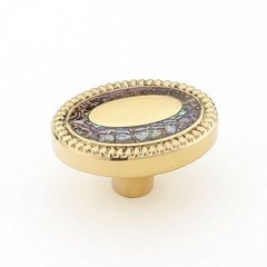 Fair Isle 1-5/8 Inch Diameter Polished Brass Cabinet Knob Fair Isle 1-5/8 Inch Diameter Polished Brass Cabinet Knob