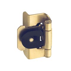 Double Demountable 1/2" Overlay Hinge Polished Brass- Pair Double Demountable 1/2" Overlay Hinge Polished Brass- Pair