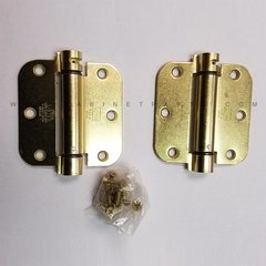 LB4312-350 5/8" Radius Corner Single Act Spring Hinge-Brass LB4312-350 5/8" Radius Corner Single Act Spring Hinge-Brass