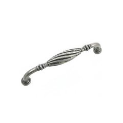 French Twist 5 Inch Center to Center Antique Pewter Cabinet Pull French Twist 5 Inch Center to Center Antique Pewter Cabinet Pull