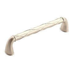 Lattice 6-5/16 Inch Center to Center Satin Nickel Cabinet Pull Lattice 6-5/16 Inch Center to Center Satin Nickel Cabinet Pull