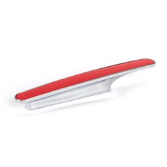 Code 3-3/4 Inch Center to Center Red Polished Chrome Red Cabinet Pull Code 3-3/4 Inch Center to Center Red Polished Chrome Red Cabinet Pull