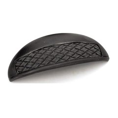 Churchill 3 Inch Center to Center Oil Rubbed Bronze/Black Leather Cabinet Cup Pull Churchill 3 Inch Center to Center Oil Rubbed Bronze/Black Leather Cabinet Cup Pull