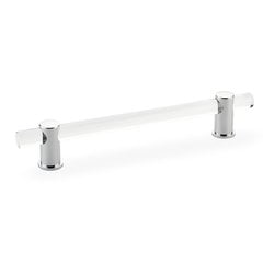 Lumiere Pull 6" C/C Clear Acrylic & Polished Chrome Lumiere Pull 6" C/C Clear Acrylic & Polished Chrome