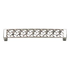 Lattice 5-1/16 Inch Center to Center Polished Nickel Cabinet Pull Lattice 5-1/16 Inch Center to Center Polished Nickel Cabinet Pull