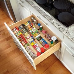 Wood Spice Drawer Insert-22"W X 19.75"L Wood Spice Drawer Insert-22"W X 19.75"L