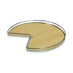 Super Susan Pie Cut Lazy Susan Set 28" Maple/Chrome Super Susan Pie Cut Lazy Susan Set 28" Maple/Chrome