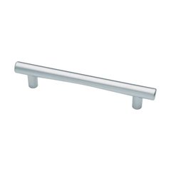 Modern 5-1/16 Inch Center to Center Dull Chrome Cabinet Pull Modern 5-1/16 Inch Center to Center Dull Chrome Cabinet Pull