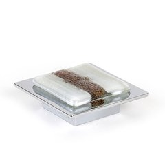 Shore 5/8 Inch Center to Center Sandstone Polished Chrome Cabinet Pull Shore 5/8 Inch Center to Center Sandstone Polished Chrome Cabinet Pull