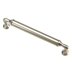 Kensington 7-9/16 Inch Center to Center Brushed Satin Nickel Cabinet Pull Kensington 7-9/16 Inch Center to Center Brushed Satin Nickel Cabinet Pull