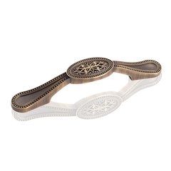 Odessa 3-3/4 Inch Center to Center Antique Brushed Satin Brass Cabinet Pull Odessa 3-3/4 Inch Center to Center Antique Brushed Satin Brass Cabinet Pull