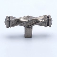 Rhapsody 2-1/2 Inch Length Weathered Nickel Cabinet Knob Rhapsody 2-1/2 Inch Length Weathered Nickel Cabinet Knob