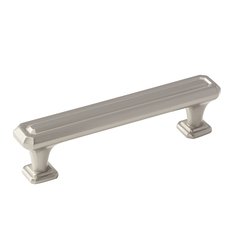 Wells 3-3/4 Inch Center to Center Satin Nickel Cabinet Pull Wells 3-3/4 Inch Center to Center Satin Nickel Cabinet Pull