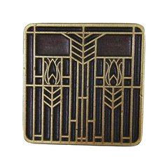 Arts & Crafts 1-1/4 Inch Diameter Antique Brass Cabinet Knob Arts & Crafts 1-1/4 Inch Diameter Antique Brass Cabinet Knob
