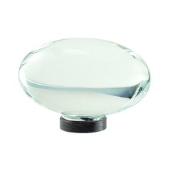 Glacio Knob 1-3/4" Dia Clear Crystal/Oil Rubbed Bronze Glacio Knob 1-3/4" Dia Clear Crystal/Oil Rubbed Bronze