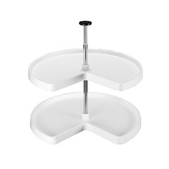 3400 Kidney Lazy Susan 2 Shelf 24 inch - White 3400 Kidney Lazy Susan 2 Shelf 24 inch - White
