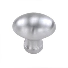 Solid Brass 1-1/4 Inch Length Satin Chrome Cabinet Knob Solid Brass 1-1/4 Inch Length Satin Chrome Cabinet Knob