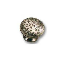 VIne 1-1/2 Inch Diameter Satin Antique Nickel Cabinet Knob VIne 1-1/2 Inch Diameter Satin Antique Nickel Cabinet Knob