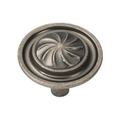 Roma 1-1/4 Inch Diameter Black Nickel Vibed Cabinet Knob Roma 1-1/4 Inch Diameter Black Nickel Vibed Cabinet Knob