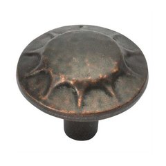 Clover Creek 1-1/4 Inch Diameter Dark Antique Copper Cabinet Knob Clover Creek 1-1/4 Inch Diameter Dark Antique Copper Cabinet Knob