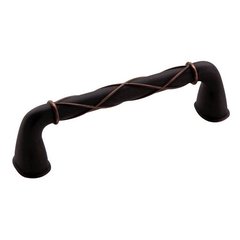 Lattice 3-3/4 Inch Center to Center Dark Oiled Bronze Cabinet Pull Lattice 3-3/4 Inch Center to Center Dark Oiled Bronze Cabinet Pull