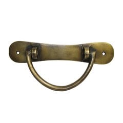 Bail Pulls 4-3/4 Inch Center to Center Unlacquered Antique Brass Cabinet Bail Pull Bail Pulls 4-3/4 Inch Center to Center Unlacquered Antique Brass Cabinet Bail Pull