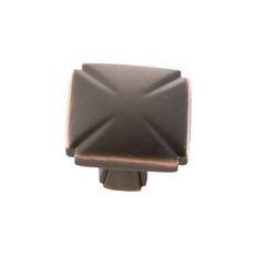 Bridges 1-3/16 Inch Diameter Oil Rubbed Bronze Highlighted Cabinet Knob Bridges 1-3/16 Inch Diameter Oil Rubbed Bronze Highlighted Cabinet Knob