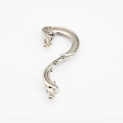 French Court 5 Inch Center to Center White Brass Cabinet Pull French Court 5 Inch Center to Center White Brass Cabinet Pull