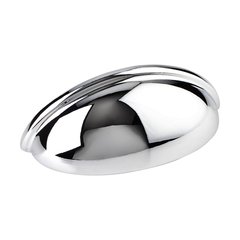 Florence 3 Inch Center to Center Polished Chrome Cabinet Cup Pull Florence 3 Inch Center to Center Polished Chrome Cabinet Cup Pull