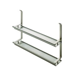 Spice Rack For Backsplash Rail System Stainless Look Spice Rack For Backsplash Rail System Stainless Look