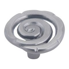 Scroll 1-1/2 Inch Diameter Pewter Cabinet Knob Scroll 1-1/2 Inch Diameter Pewter Cabinet Knob