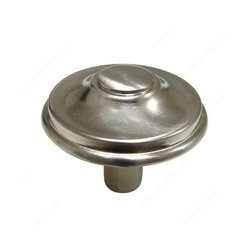 Povera 1-5/16 Inch Diameter Brushed Nickel Cabinet Knob Povera 1-5/16 Inch Diameter Brushed Nickel Cabinet Knob