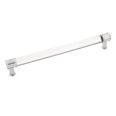 Midway Pull 8-13/16 inch Center to Center Crysacrylic with Chrome Midway Pull 8-13/16 inch Center to Center Crysacrylic with Chrome