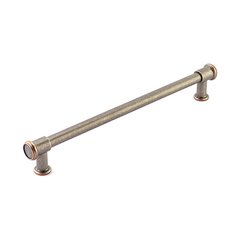 Steamworks Appliance Pull 12 inch Center to Center Distressed Pewter/Copper Steamworks Appliance Pull 12 inch Center to Center Distressed Pewter/Copper