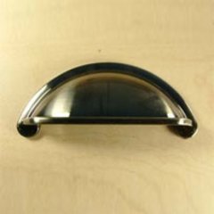 Lisbon 3 Inch Center to Center Brushed Black Nickel Cabinet Cup Pull Lisbon 3 Inch Center to Center Brushed Black Nickel Cabinet Cup Pull