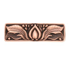 Hope Blossom 3 Inch Center to Center Antique Copper Cabinet Pull Hope Blossom 3 Inch Center to Center Antique Copper Cabinet Pull