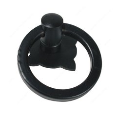 Forged Iron 1-3/16 Inch Diameter Natural Iron Cabinet Ring Pull Forged Iron 1-3/16 Inch Diameter Natural Iron Cabinet Ring Pull