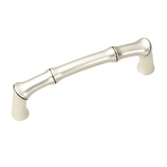 Bamboo 3 Inch Center to Center Satin Antique Silver Cabinet Pull Bamboo 3 Inch Center to Center Satin Antique Silver Cabinet Pull