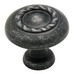 Inspirations 1-1/4 Inch Diameter Wrought Iron Dark Cabinet Knob Inspirations 1-1/4 Inch Diameter Wrought Iron Dark Cabinet Knob